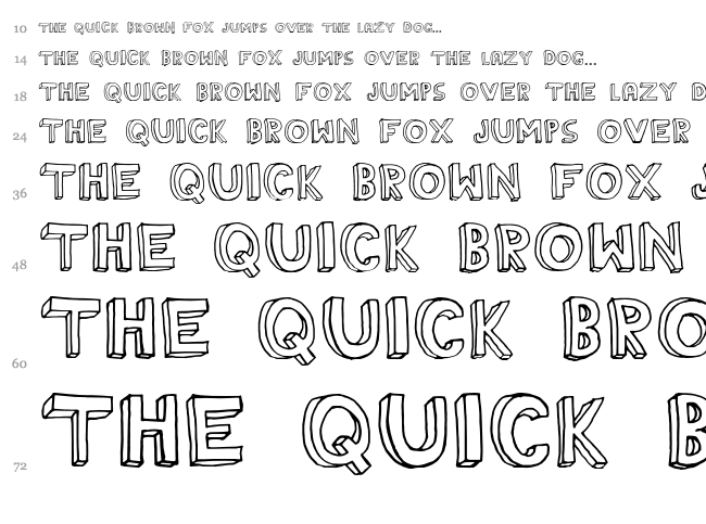 The Rainmaker font waterfall